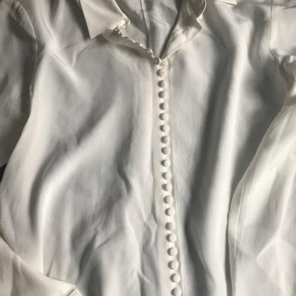 Club Monaco Tops - Cream silk button front blouse from Club Monaco Club Monaco Tops - Cream silk button front blouse from Club Monaco